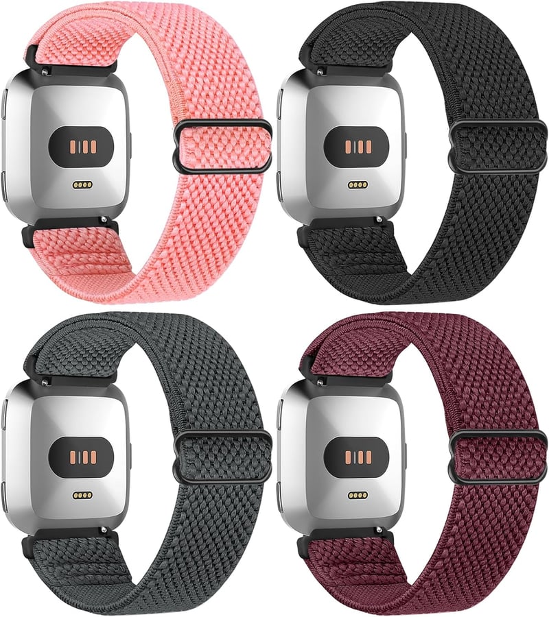 Fitbit Versa óraszíj - Állítható, rugalmas nylon sportpánt férfiaknak és nőknek
