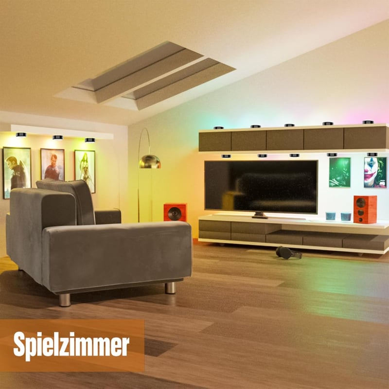 HELPLEX 6 darabos LED szekrény világítás, dimmelhető konyhai lámpa távirányítóval és időzítéssel