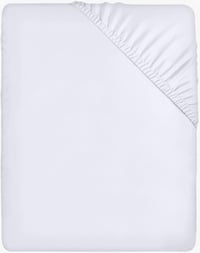 Utopia Bedding Gumis Lepedő 120x190 cm Fehér Mikroszálas Mély Zseb - Small Double / 4ft, White 1