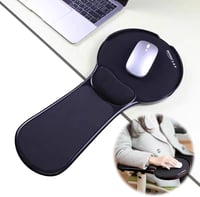 LL-COEUR Állítható Ergonomikus Egérpad Kartámasszal - Memóriahabos Csuklótámasz Asztalhoz (Fekete) 1