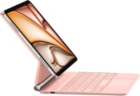 HOU Magic Billentyűzetes Tok iPad Air/Pro 11" - 7 Színű Háttérvilágítás, Érintőpad, QWERTZ, Rózsaszín, Kompatibilis iPad Air 5/4 és Pro 11"  1