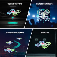 DEERC D23 Mini Drón Kamerával Gyerekeknek - WiFi Átvitel, 2 Akkumulátor, LED Világítás, Gesztus Irányítás, 3D Flip, Kezdőknek 5