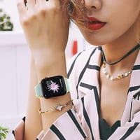 Apple Watch Zöld-Sárga Nylon Szíj 38-41mm Okosórához 5