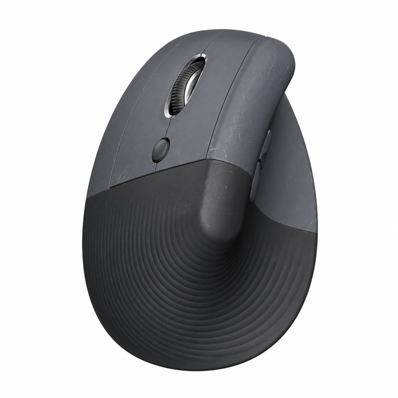 Vertikálna ergonomická myš Logitech Lift Left, pre ľavákov, bezdrôtová, Bluetooth a Logi Bolt, sivá (stav: pozri 2. obrázok)