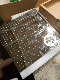 Suguword Cap de duș tip ploaie 40x40 cm din oțel inoxidabil pentru montaj pe tavan, cu duze anticalcar autocurățabile, presiune înaltă, clasă energetică A 2