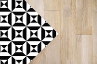 Panorama Fekete Geometrikus Vinyl Szőnyeg 80x150 cm - Mosható, Csúszásmentes Konyhai Szőnyeg, Spanyol Gyártmány 5