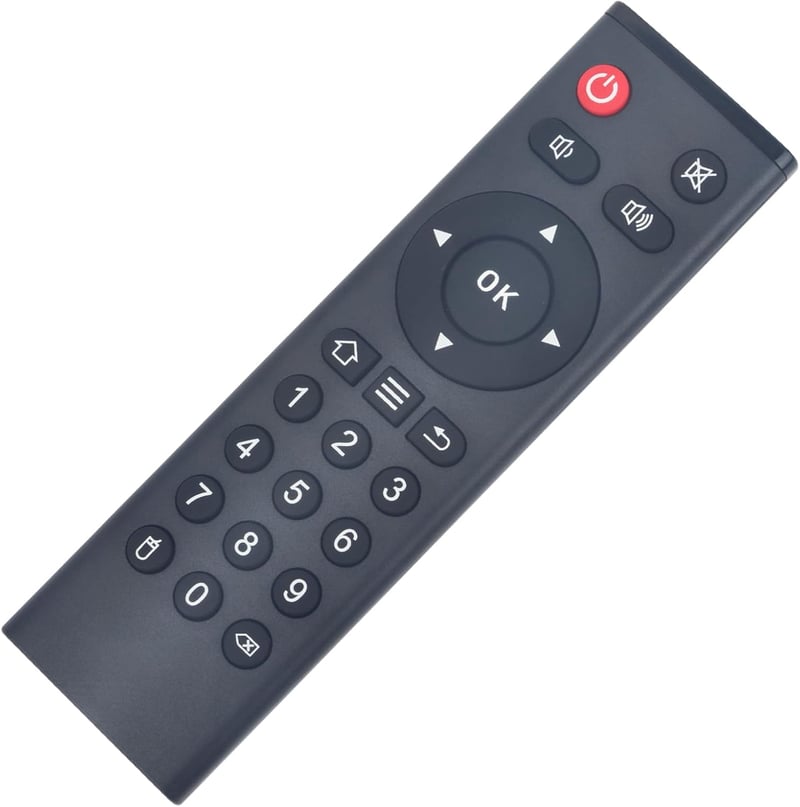ALLIMITY Távirányító Android Smart TV Boxhoz - Kompatibilis TX2, TX3, TX5, TX6, TX9 Pro, X11/X12 Pro, A95X R2, S905W modellekkel - 10m Hatót
