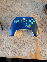 PowerA Vezetékes Xbox Kontroller – Tengerészkék – Xbox — hibás, részben működik: bal analóg kar felfelé hibás (állapot: lásd a 2. képet) 2