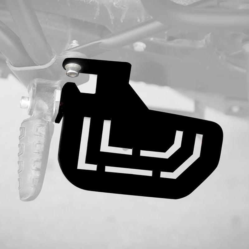 GRAND PITSTOP Fekete Hátsó Utaslábtartó Pár Royal Enfield Himalayan 450 Motorkerékpárhoz - Strapabíró, Időjárásálló, Kényelmes Utazáshoz