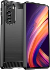 Motorola Edge+ 2022 Karbon Védőtok - Fekete, Ütésálló 1