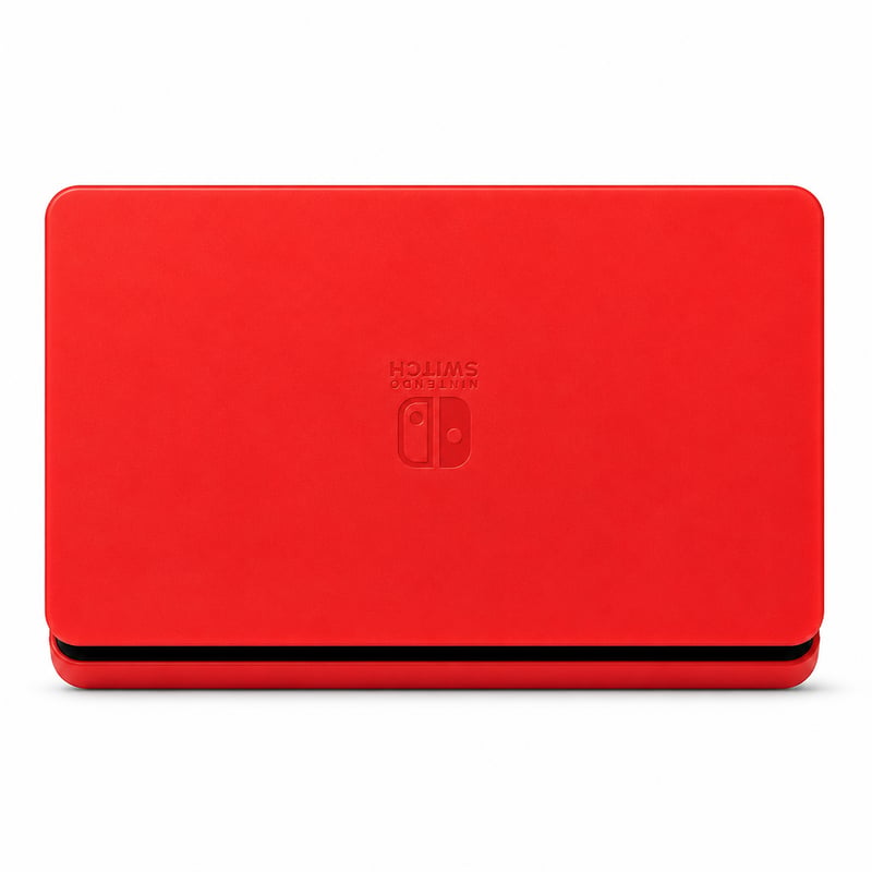 Priključna stanica za Nintendo Switch OLED konzolu – crvena, za TV način rada, s originalnim priključkom, kompaktnog dizajna