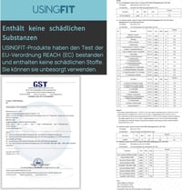 USINGFIT Set Greutăți pentru Glezne și Încheieturi 2x2kg - Greutăți Ajustabile din Neopren pentru Fitness, Alergare, Gimnastică Acasă - Negru 5