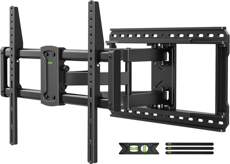 USX MOUNT Dupla Karos TV Fali Tartó 37-90" Képernyőkhöz, 60kg Teherbírással, ±45° Forgatható, Dönthető, VESA 600x400mm Kompatibilis LED/LCD/