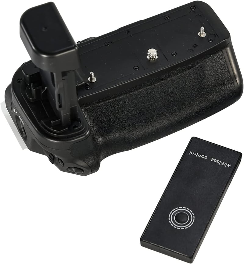 DSTE BG-R10RC Akkumulátor Markolat és Távirányító Canon EOS R5 R5C R6 R6 Mark II Fényképezőgépekhez - Joystick AF Pontválasztóval