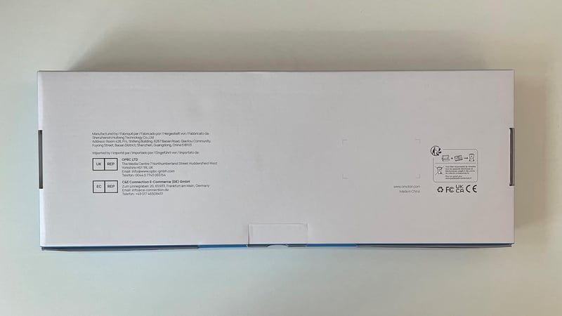 OMOTON Bluetooth Billentyűzet Mac-hez, Olasz Kiosztás, Numerikus Billentyűzet, MacBook Air/Pro/iMac Kompatibilis, Fehér