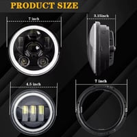 SKUNTUGUANG 7 Inch Harley Daymaker LED fényszóró + 4,5 Inch ködlámpa szett 6