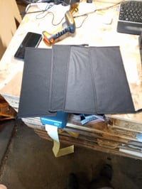 Vixzoid CD tároló doboz szett 3 db fedeles összecsukható tárolódoboz fekete 35x17x14 cm — 1 fedő hiányzik (állapot: lásd a 2. képet) 4