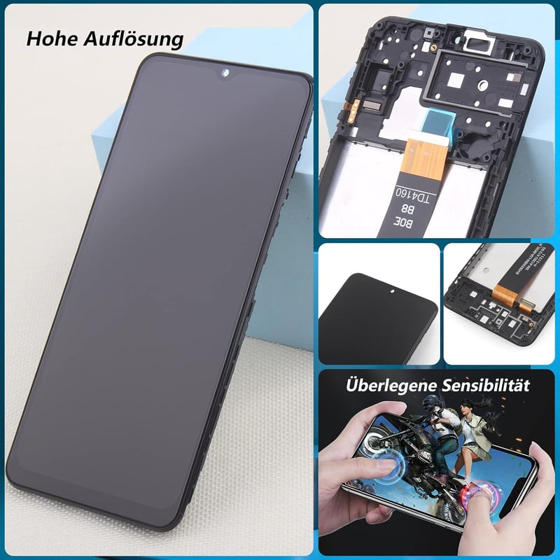 RongZy Samsung Galaxy A13 5G/A136U Kijelző Csere Készlet - Érintőképernyő Digitalizáló Üveg Szerelvény Kerettel + Javítóeszközök