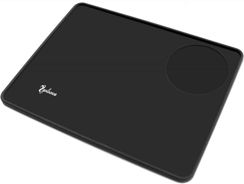 Fekete Szilikon Tamper Alátét Kávéfőzéshez 20x15 cm