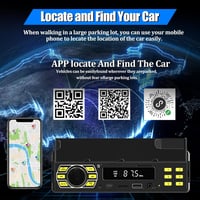 Bluetooth-os 1 DIN autórádió - MP3, USB, FM, telefontartóval és távirányítóval 5