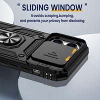 Apple iPhone 14 Pro Fekete Mágneses Védőtok Kamerafedővel 4
