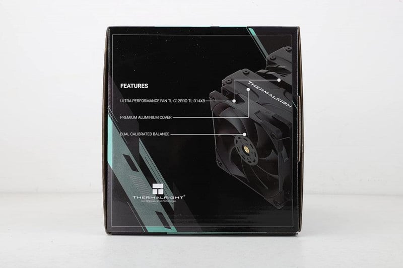 Thermalright FC140 Fekete CPU Hűtő - Dupla Tornyos, 5 Hőcsöves, PWM Ventilátoros