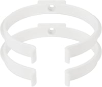 Vent Systems 8 db 100mm-es Műanyag Fali Tartó Kerek Szellőzőcsövekhez - Előfúrt Lyukakkal - Fűtés, Hűtés, Légkondicionálás - 4 Csomag 2