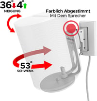 Sound bass Fehér Fali Tartó Sonos ERA 100 Hangszóróhoz - Dönthető és Forgatható Konzol, Egyszerű Telepítés, 2 db Szett Rögzítőkészlettel

AI 2