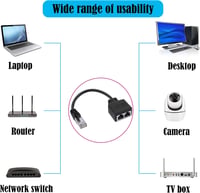 GINTOOYUN RJ45 Hálózati Adapter Kábel (22,6 cm) - Apa-Anya Csatlakozó Laptophoz, PC-hez, Routerhez - Hálózatváltáshoz 4