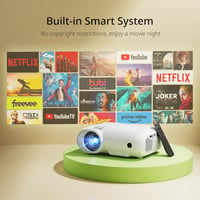 YOTON Y9 4K Projektor Netflix/Dolby Támogatással - 20000 Lumen Full HD 1080P Natív Felbontás, WiFi, Bluetooth 5.2, Otthoni Mozi, Telefon, TV 10