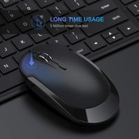 seenda Vezeték Nélküli Billentyűzet és Egér Szett Windows Rendszerhez - Újratölthető, USB Vevőegységgel, Multimédia Gombokkal, AZERTY Kioszt 6
