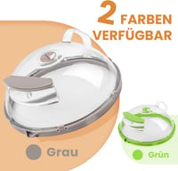 Gracenal Mikrohullámú Ételfedő 26 cm - Integrált Fogantyúval, Páraelvezető Rendszerrel, Fröccsenésgátló Konyhai Kiegészítő, Falra Akasztható 7