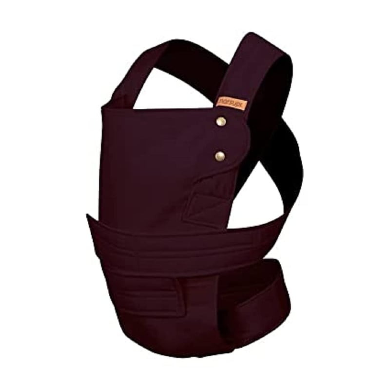 marsupi Babahordozó - Újszülötteknek Születéstől 15 kg-ig - Tépőzáras Rögzítés - Könnyű és Kompakt Kialakítás - 100% Pamut - Classic/Berry S