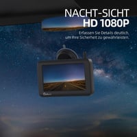 eRapta Mágneses Napelemes Tolatókamera 5" 1080P Monitorral - 9600 mAh Akkumulátor, 1 Perces Telepítés, IP69K Vízálló, 150° Látószög, Vezeték 6