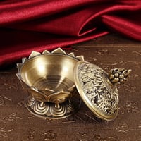 Vintage bronz füstölőtartó, visszafolyó füstölőkhöz, dekoratív 5