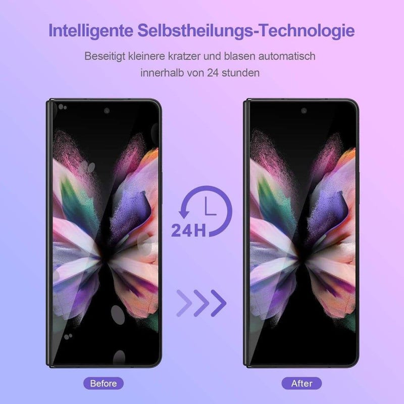 Samsung Galaxy Z Fold 4 5G ujjlenyomatmentes képernyő- és hátlapvédő fólia, 2 db