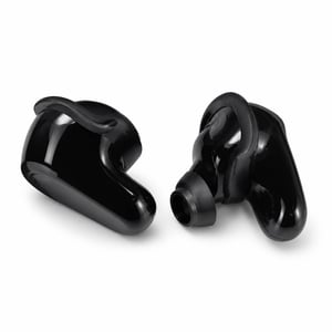 Căști wireless cu anulare a zgomotului Bose QuietComfort Earbuds II cu sunet personalizat, negre - Pentru piese (casca stângă se aude mai tare)