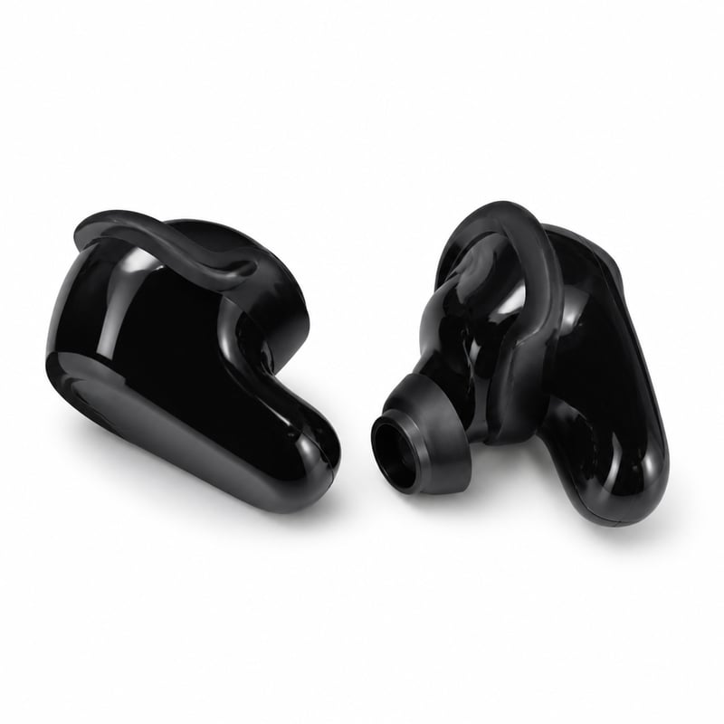 Căști wireless cu anulare a zgomotului Bose QuietComfort Earbuds II cu sunet personalizat, negre - Pentru piese (casca stângă se aude mai tare)