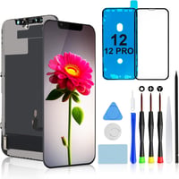 Brinonac iPhone 12/12 Pro Kijelző Cserecsomag, 6.1" Full HD LCD Érintőképernyő, Szerelőkészlettel és Edzett Üveg Védőfóliával 1