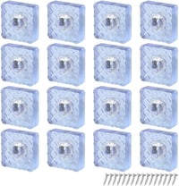 GZGXKJ 16 db Átlátszó Szilikon Bútorlábvédő Csúszásgátló Párna Csavarokkal (30x30x10mm) 1