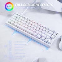 Tastatură mecanică de gaming rapidă ATTACK SHARK X68 HE 8000Hz, precizie 0.01mm, iluminare de fundal RGB, switch-uri magnetice, 60% compactă, PC/M 7