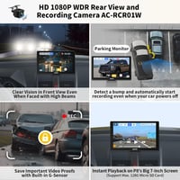 ATOTO P8 Hordozható 7" QLED Autós Navigáció 1080P Tolatókamerával, Vezeték Nélküli CarPlay és Android Auto, Távirányítás, Automata Fényerő,  3