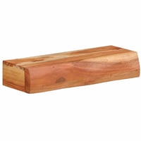 vidaXL Tömör Akácfa Fali Polc 40x17x8 cm, 1 db (szett töredéke) 2