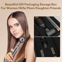 webeauty 5 az 1-ben Hajformázó és Hajszárító Kefe, 110.000 RPM Negatív Ionos Gyorsszárító, Meleglevegős Hajformázó Szett Autós Légbefúvóval, 8