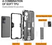 Xiaomi 12T Kék Páncéltok Beépített Állvánnyal 5
