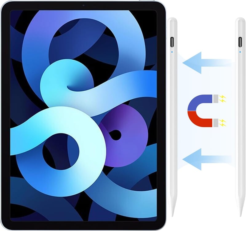 Apple iPad Érintőceruza - Mágneses Stylus Toll Rajzoláshoz, Íráshoz, Univerzális Tabletekhez