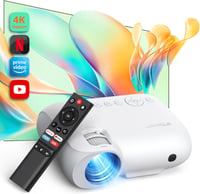 YOTON Y9 4K Projektor Netflix/Dolby Támogatással - 20000 Lumen Full HD 1080P Natív Felbontás, WiFi, Bluetooth 5.2, Otthoni Mozi, Telefon, TV 1