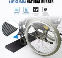 Gumírozott kerekesszék rámpa 90 cm, csúszásmentes, 500 kg teherbírású LIEKUMM küszöbáthidaló 4