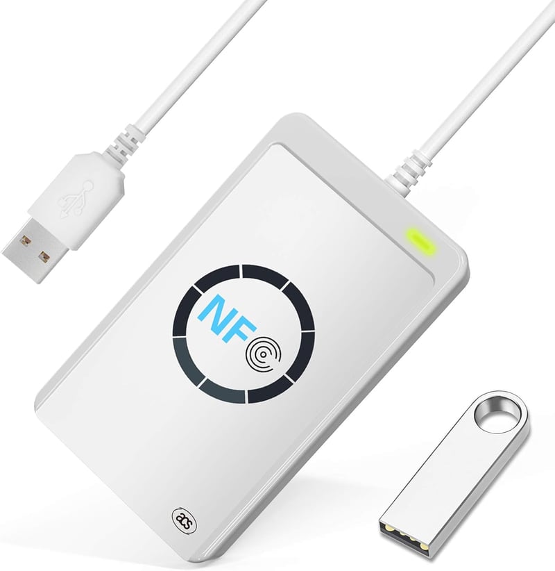 ACR122U NFC RFID Kártyaolvasó és -író USB Csatlakozással, Nagy Sebességű Kontaktmentes Eszköz