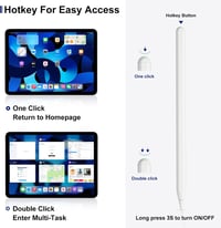 KEEPRO iPad ceruza 2. generáció - Mágneses töltésű, dőlés-érzékeny aktív toll iPad Pro, Air és Mini modellekhez 4